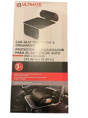 Ultimate Speed Black Car Seat Protector & Organizer